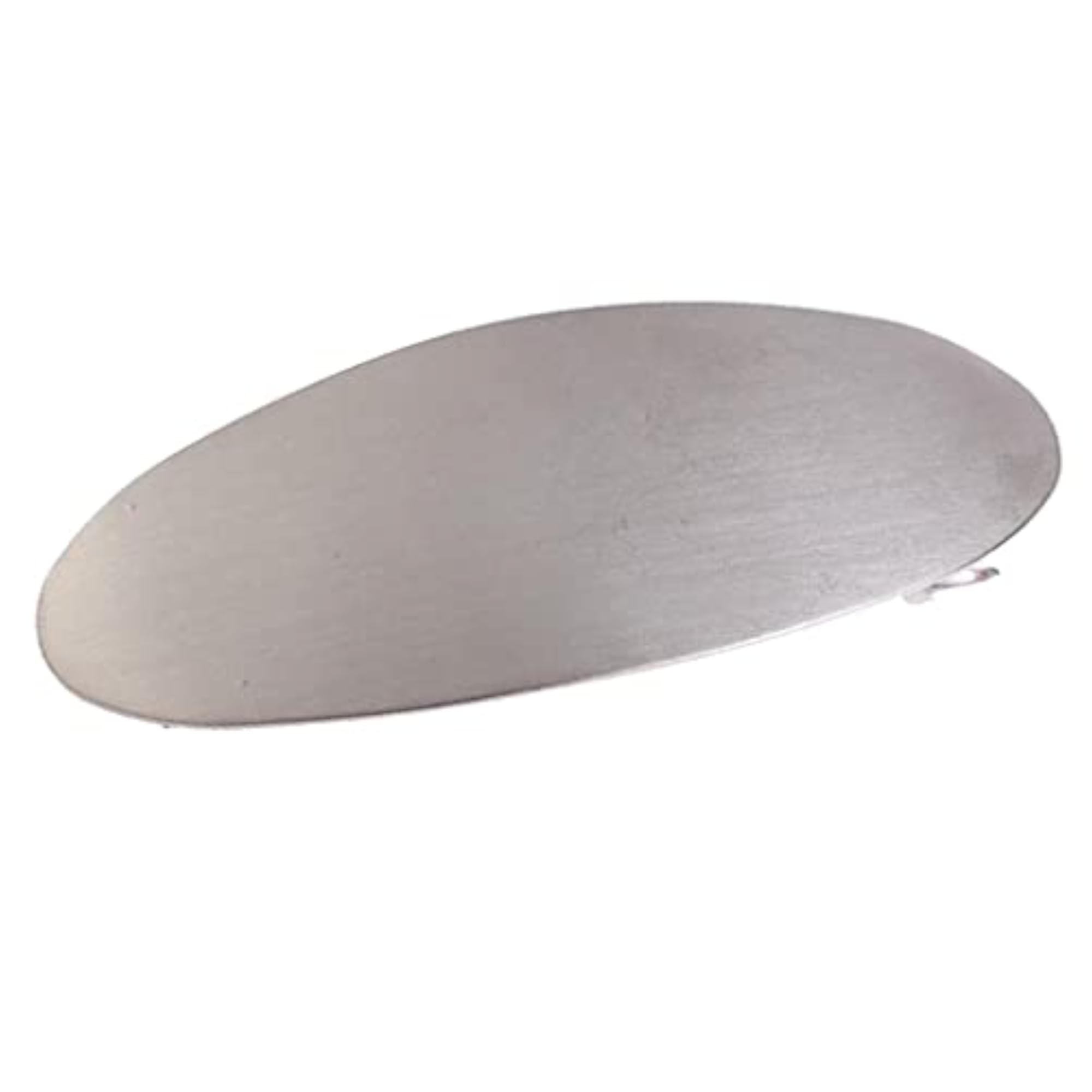 Women's Geometric Oval Silver Automatic Barrette Hair Clip